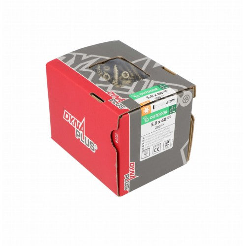 Dynaplus vlonderschroef 5.0x60 Torx (200 st/ds)