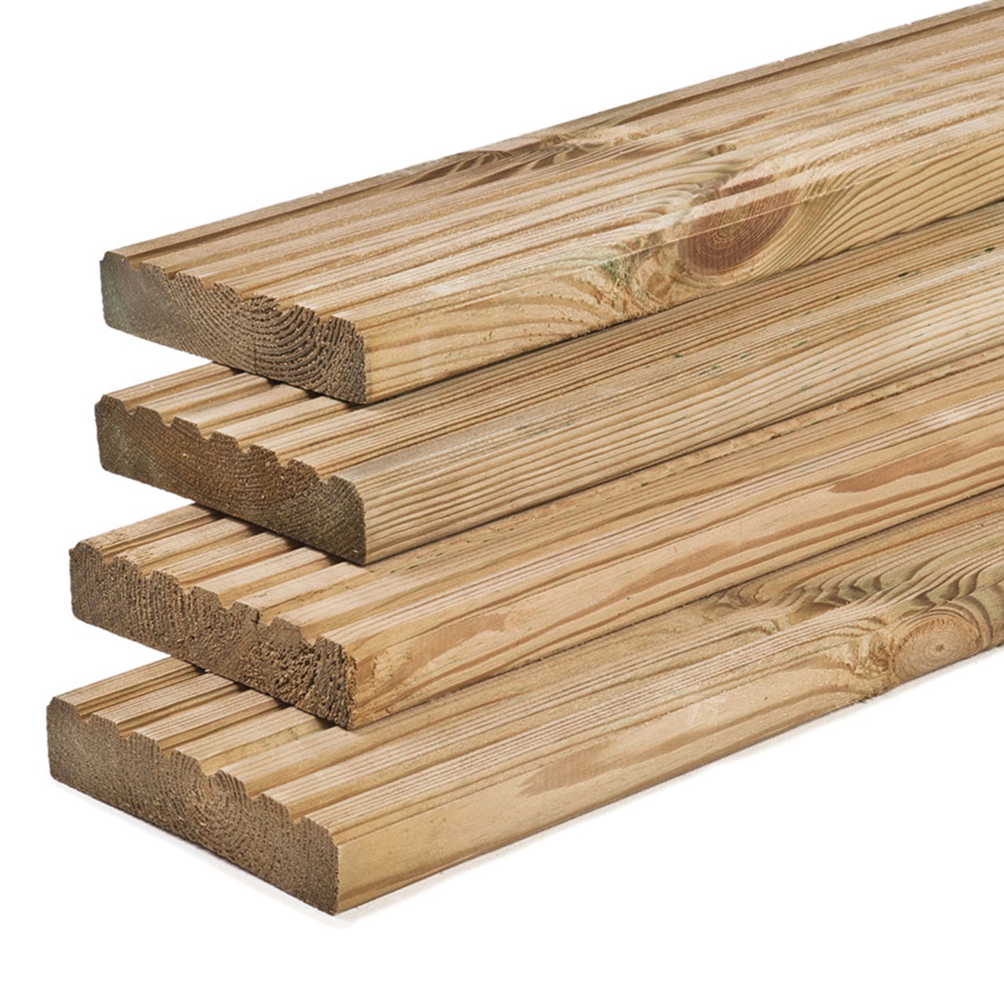 Vlonderplank 28x145 gewolmaniseerd 3.60 m